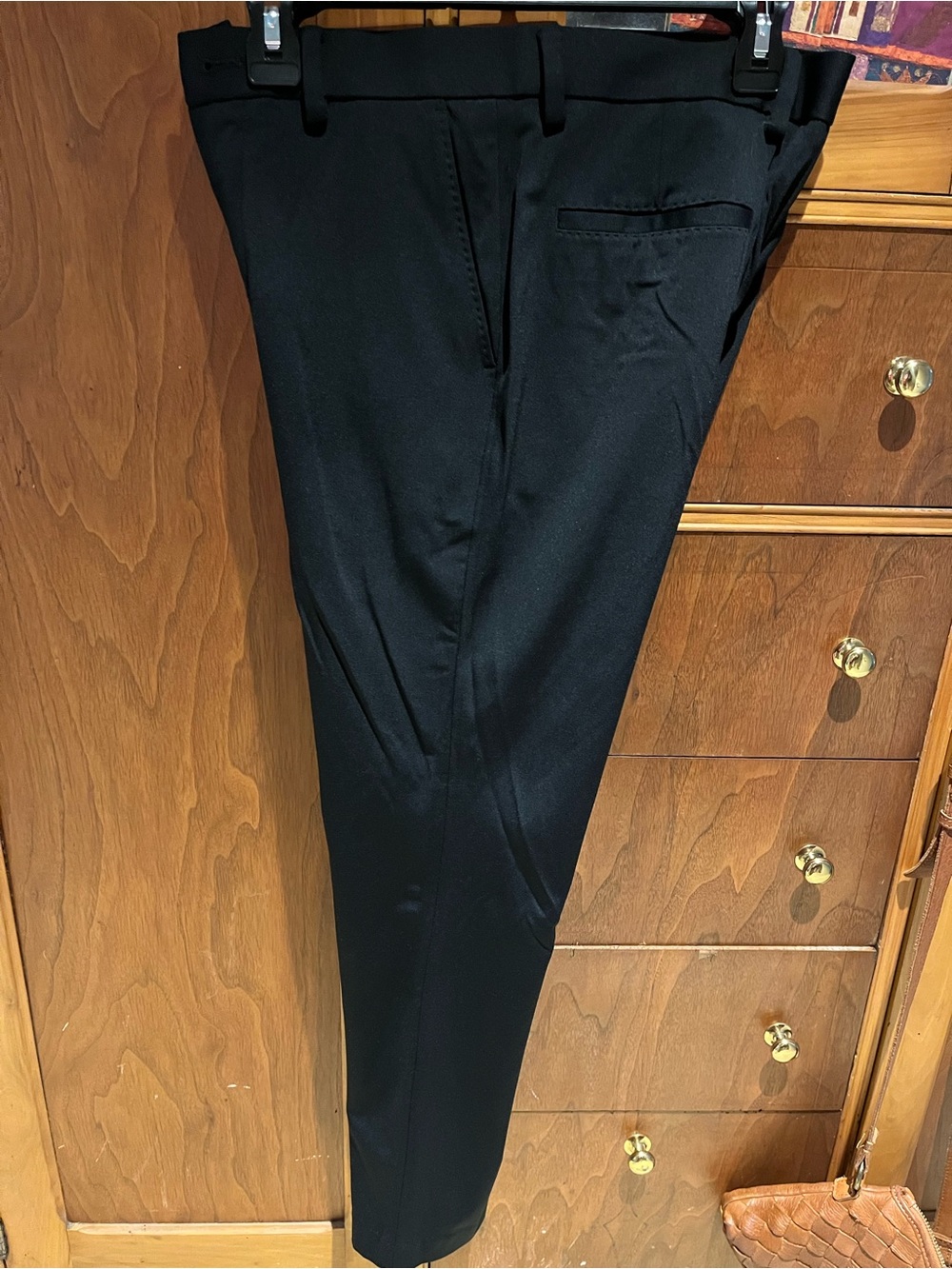 Murano Men's Black Dress Pants - Slim Tailored Style
